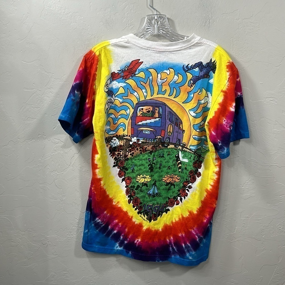 Grateful Dead Liquid blue tie-dye T-shirt size small - Picture 7 of 12